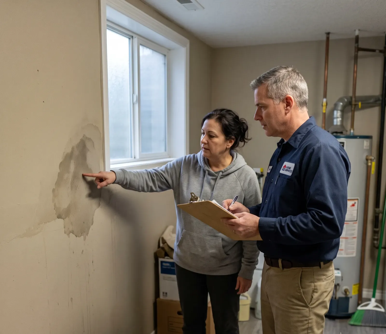 Emergency water extraction being performed at a property in Tennessee